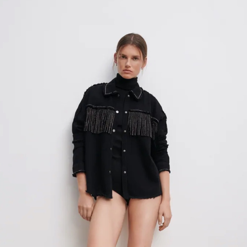 Zara fringe jacket